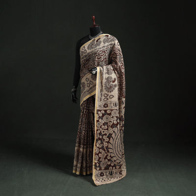 Kota Doria Cotton Printed Kalamkari Saree 10