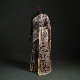 Kota Doria Cotton Printed Kalamkari Saree 10