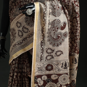 Kota Doria Cotton Printed Kalamkari Saree 10