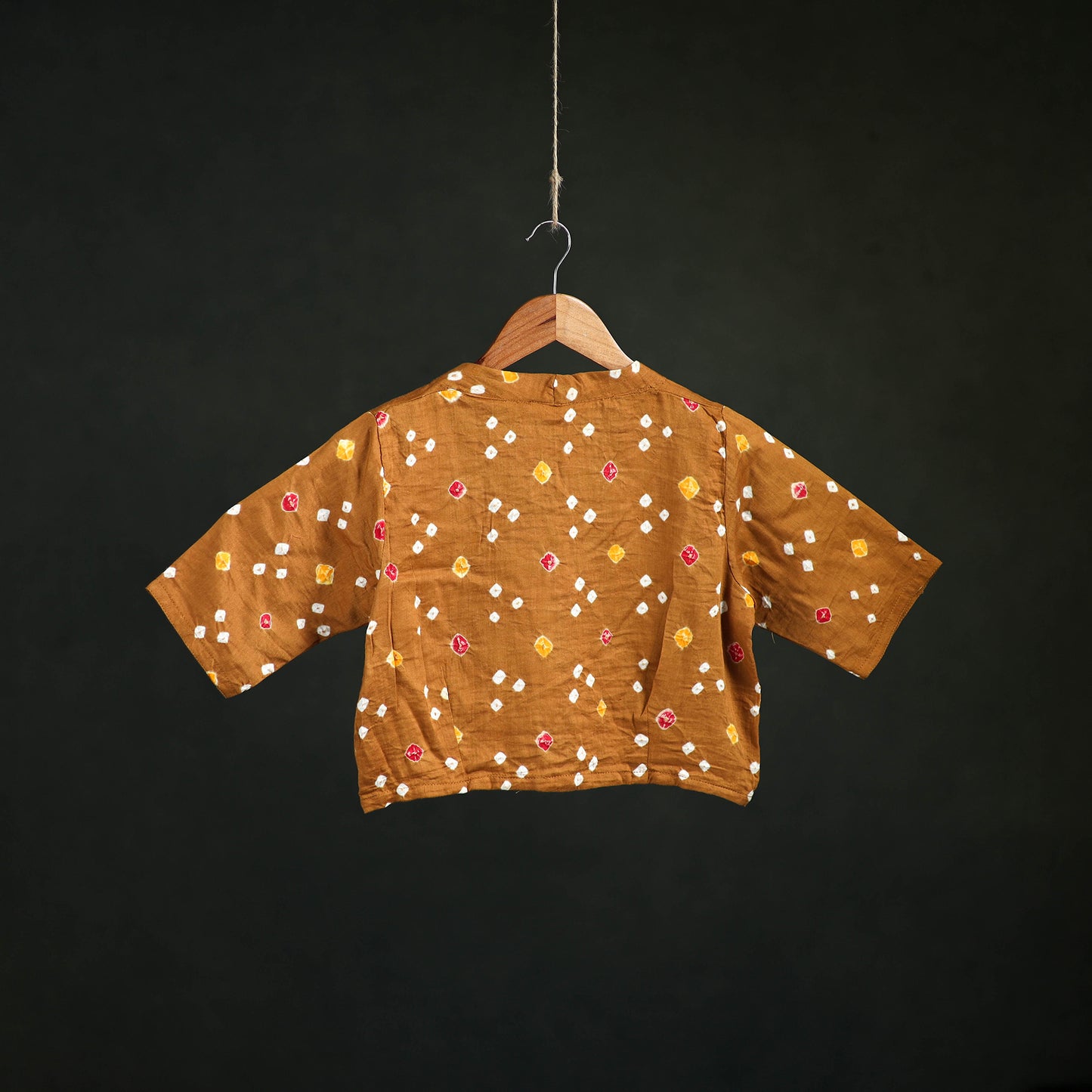 Bandhani Tie-Dye Cotton Readymade Blouse 07