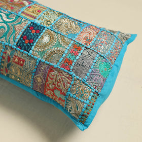 Khambadiya Patchwork Hand Embroidered Pillow Cover 01