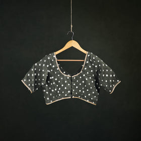 Bandhani Tie-Dye Cotton Readymade Blouse with Gota Work 04