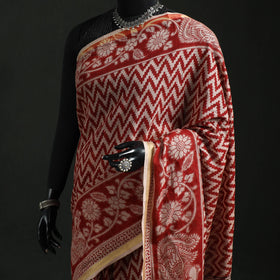 Kota Doria Cotton Printed Kalamkari Saree 12