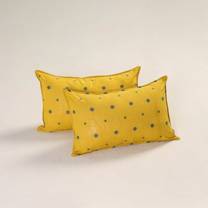 Yellow - Jacquard Weave Pillow Covers (Set of 2) 11