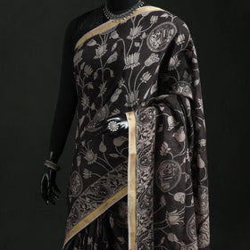 Kota Doria Cotton Printed Kalamkari Saree 13