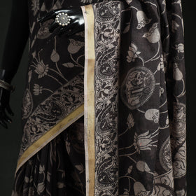 Kota Doria Cotton Printed Kalamkari Saree 13