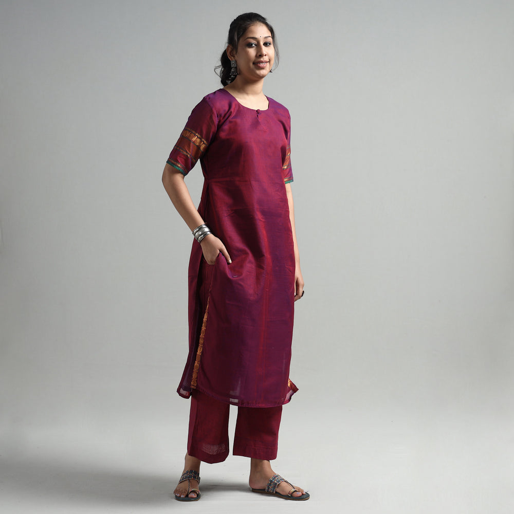 Dharwad Cotton Kurta with Palazzo & Dupatta Set