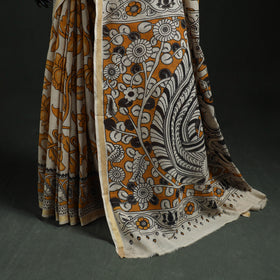 Kota Doria Cotton Printed Kalamkari Saree 14