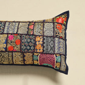 Khambadiya Patchwork Hand Embroidered Pillow Cover 07