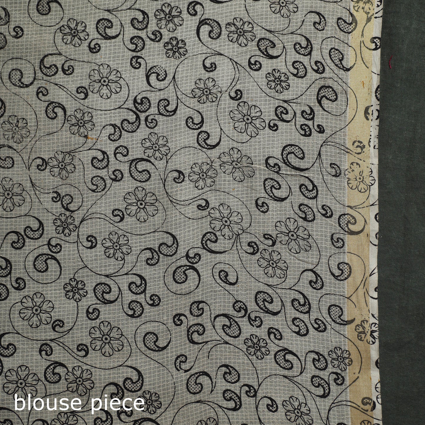 Kota Doria Cotton Printed Kalamkari Saree 14