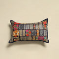 Khambadiya Patchwork Hand Embroidered Pillow Cover 07