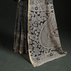Kota Doria Cotton Printed Kalamkari Saree 15