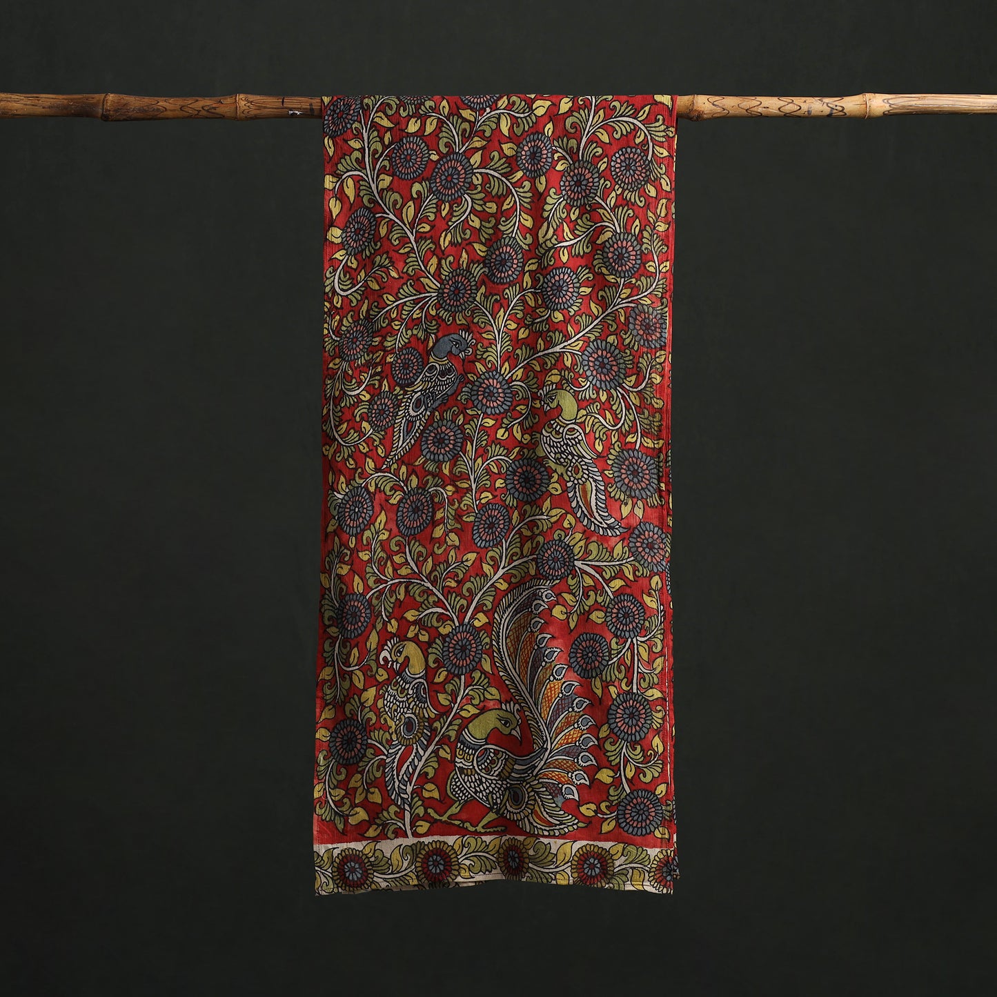 Kalamkari Handpainted Cotton Stole 01