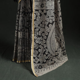 Kota Doria Cotton Printed Kalamkari Saree 16