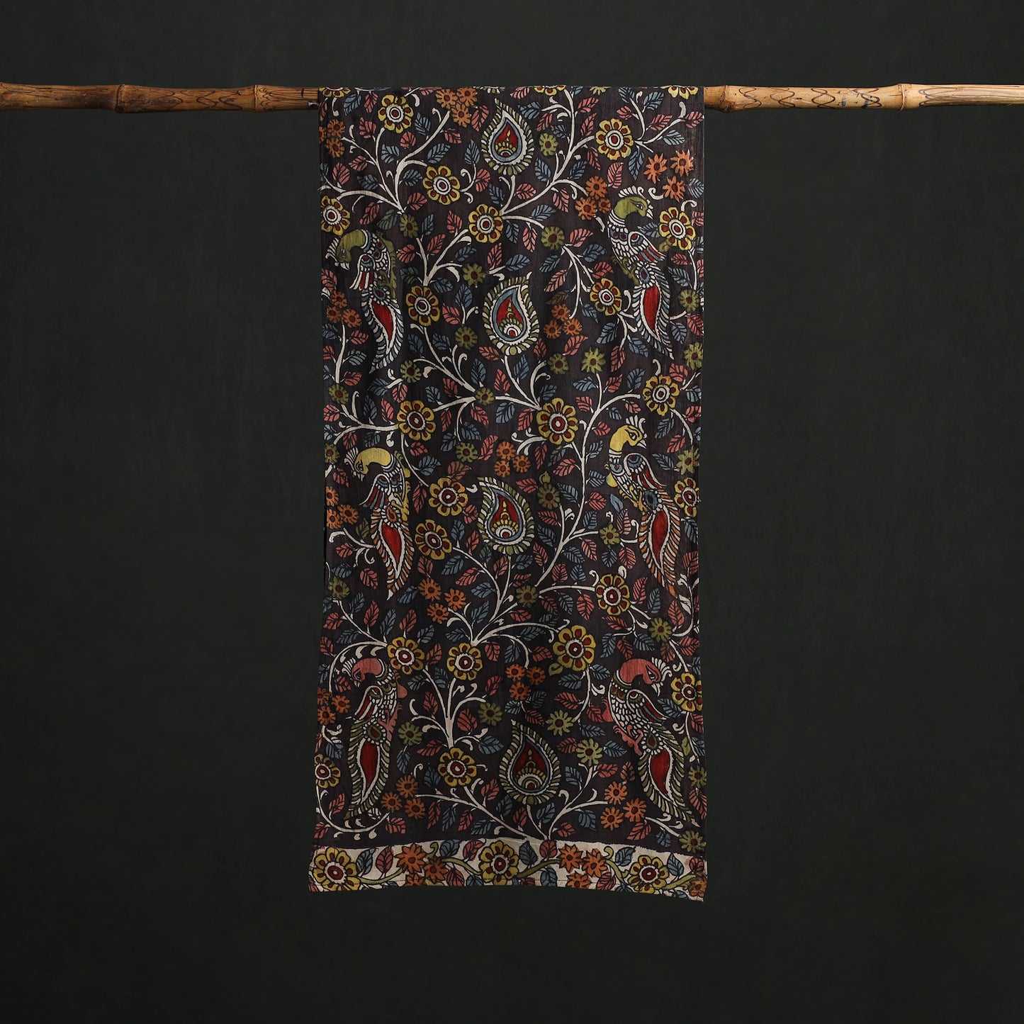 Kalamkari Handpainted Cotton Stole 03