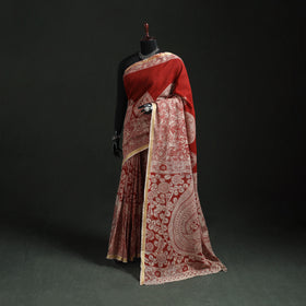 Kota Doria Cotton Printed Kalamkari Saree 17