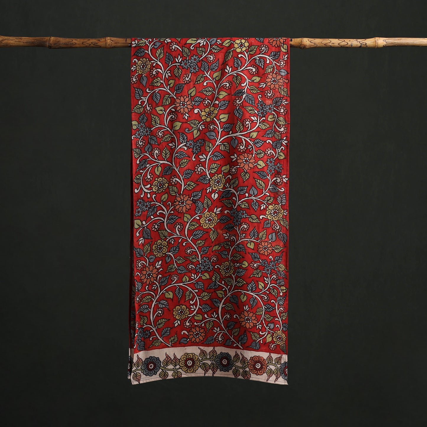 Kalamkari Handpainted Cotton Stole 04