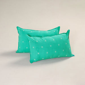 Green - Jacquard Weave Pillow Covers (Set of 2) 18