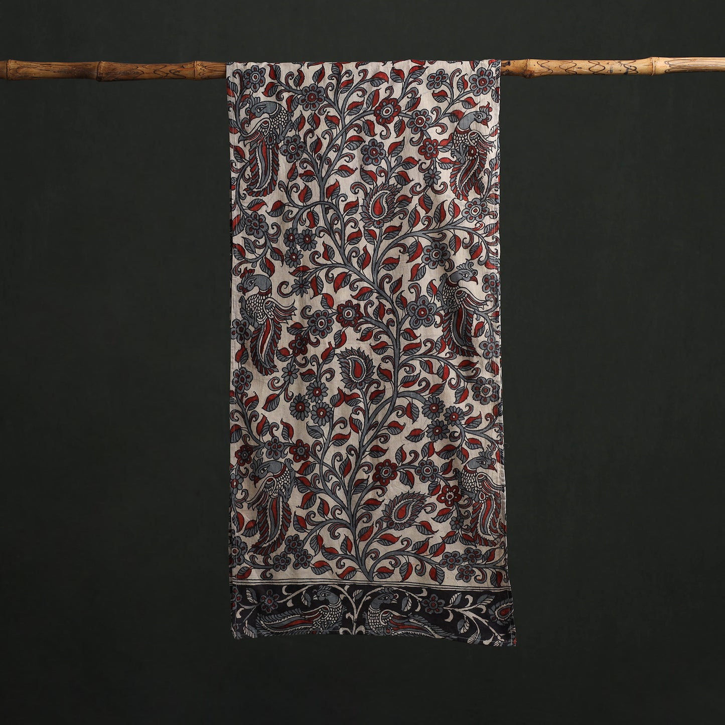 Kalamkari Handpainted Cotton Stole 07