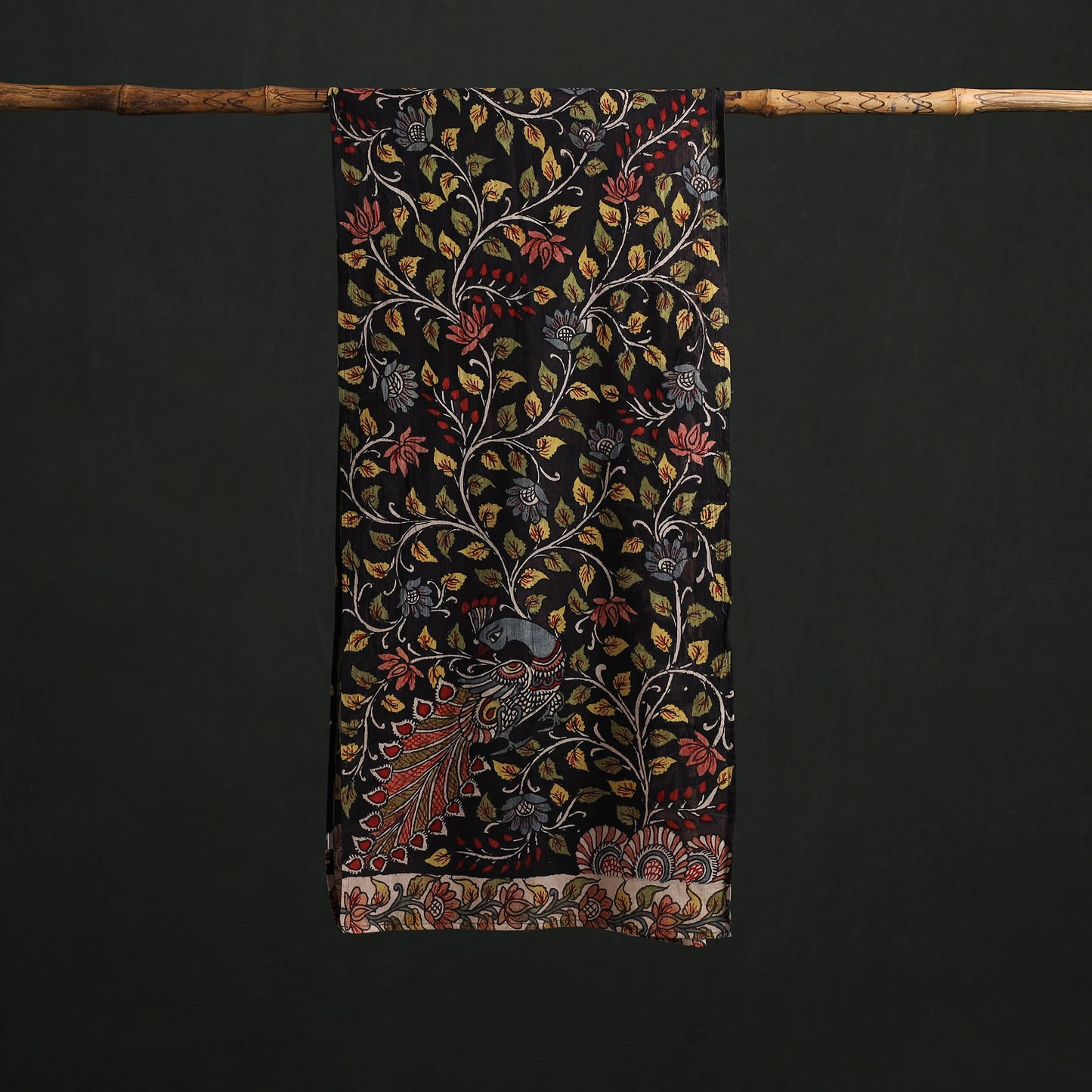Kalamkari Handpainted Cotton Stole 08