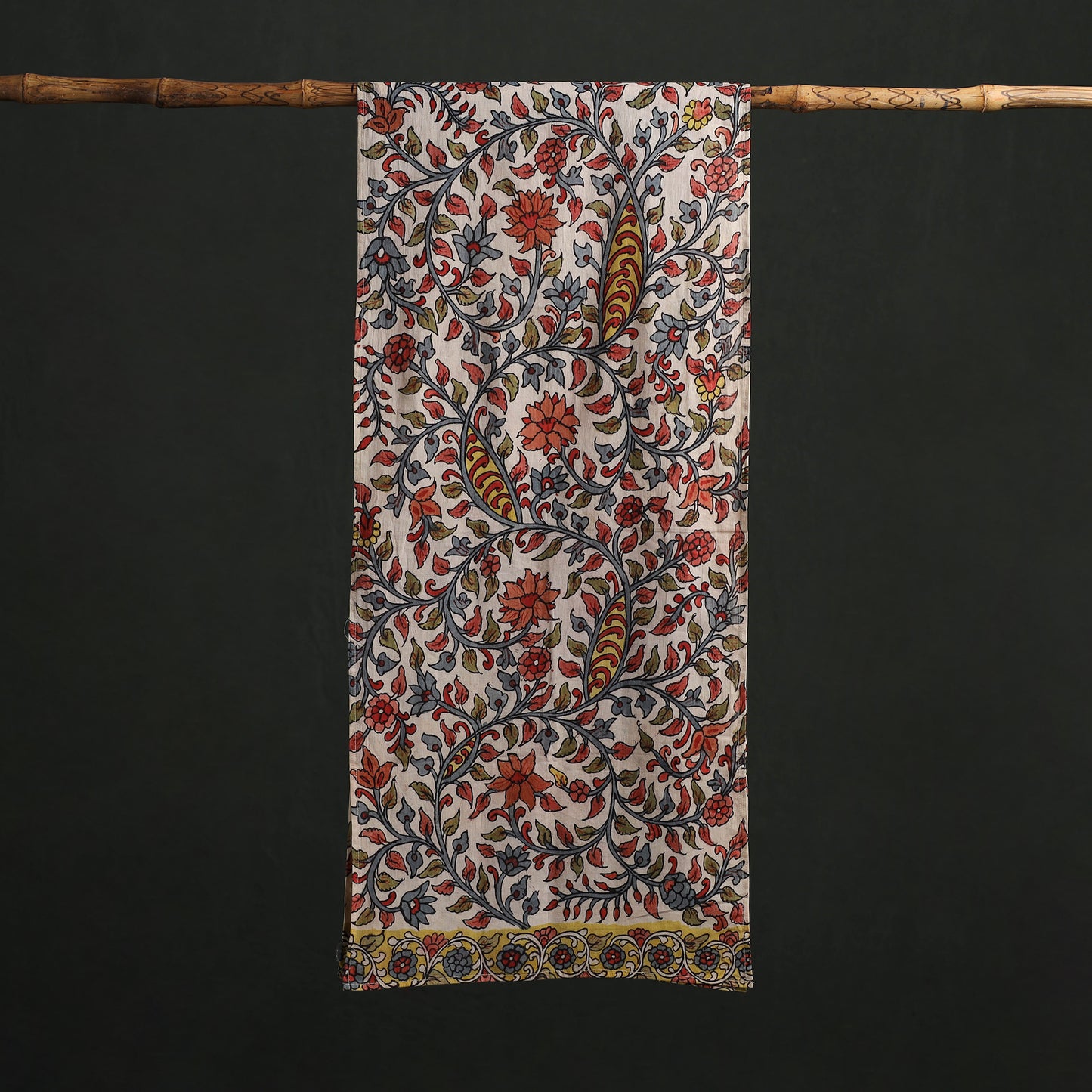 Kalamkari Handpainted Cotton Stole 09