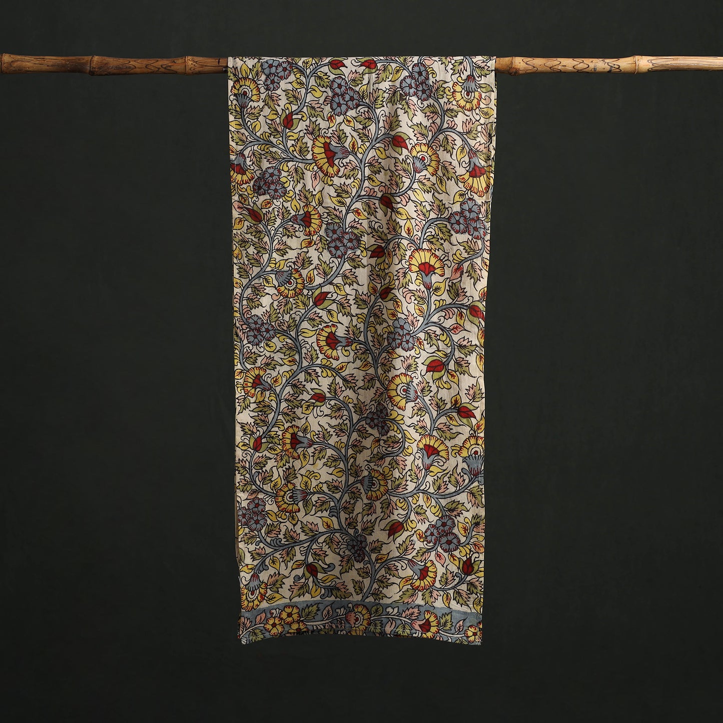 Kalamkari Handpainted Cotton Stole 12