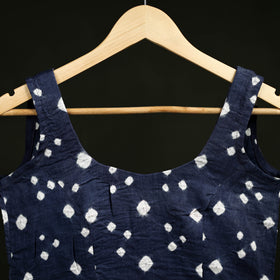 Bandhani Tie-Dye Cotton Sleeveless Readymade Blouse 15