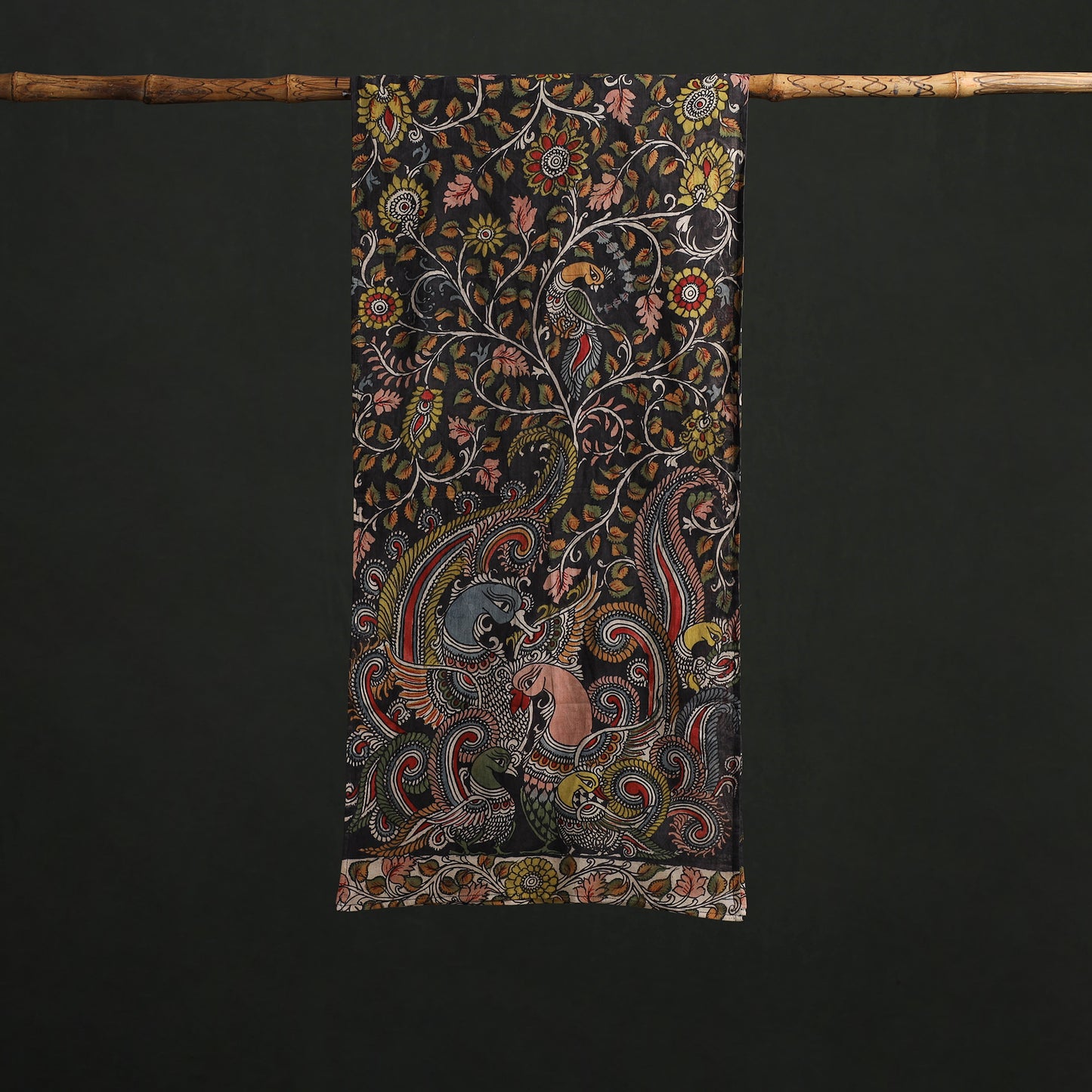 Kalamkari Handpainted Cotton Stole 17