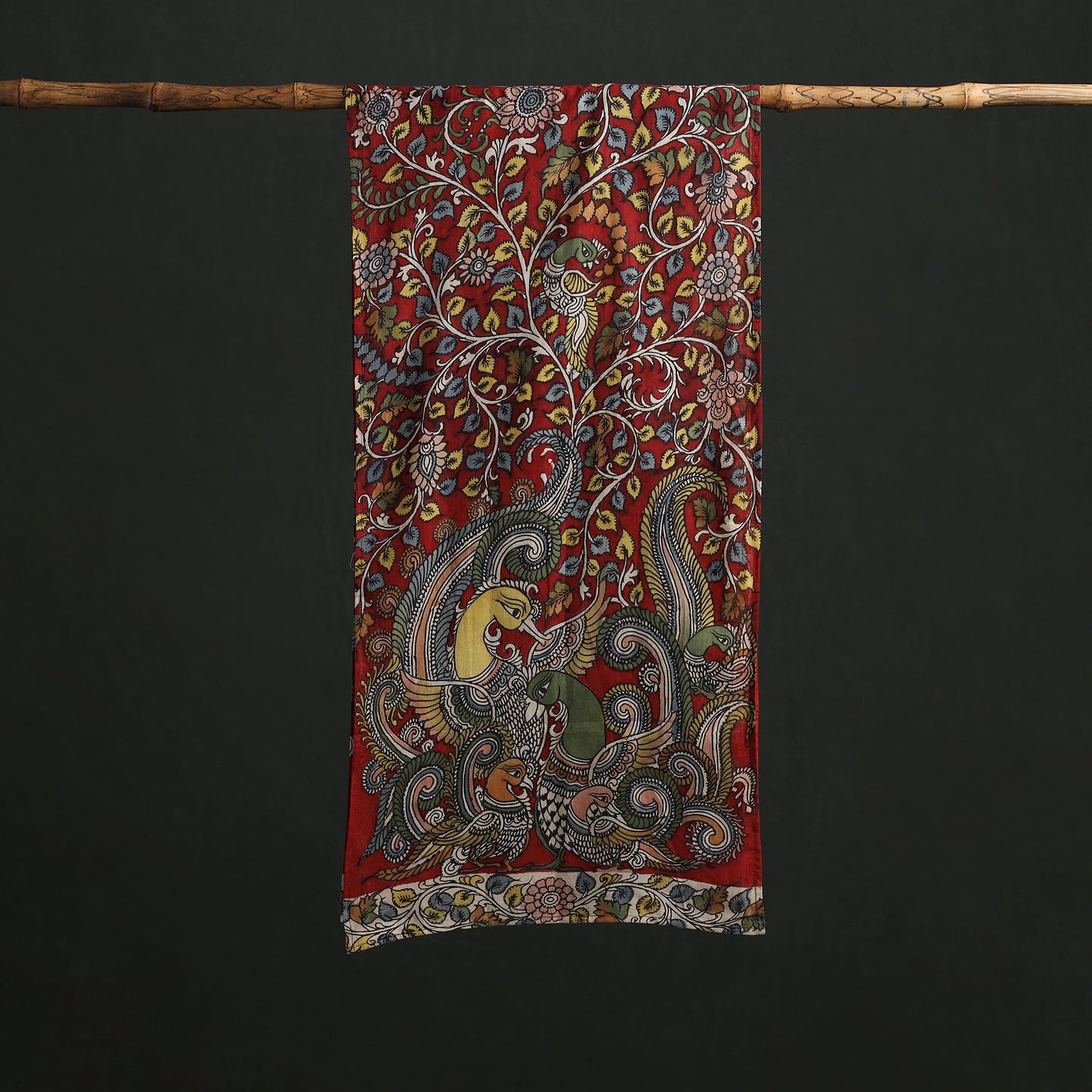 Kalamkari Handpainted Cotton Stole 18