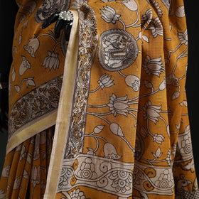 Kota Doria Cotton Printed Kalamkari Saree 20