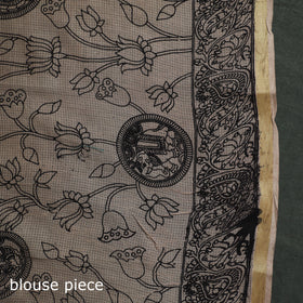 Kota Doria Cotton Printed Kalamkari Saree 13