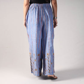 Buy Bengal Khesh Weaving Kantha Embroidery Cotton Palazzo Online at iTokri.com