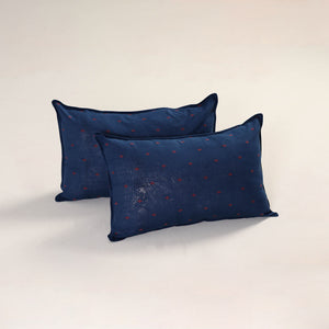 Blue - Jacquard Weave Pillow Covers (Set of 2) 25