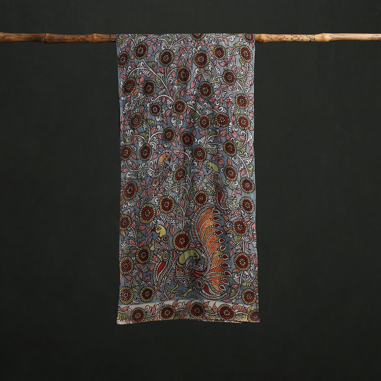 Kalamkari Handpainted Cotton Stole 33