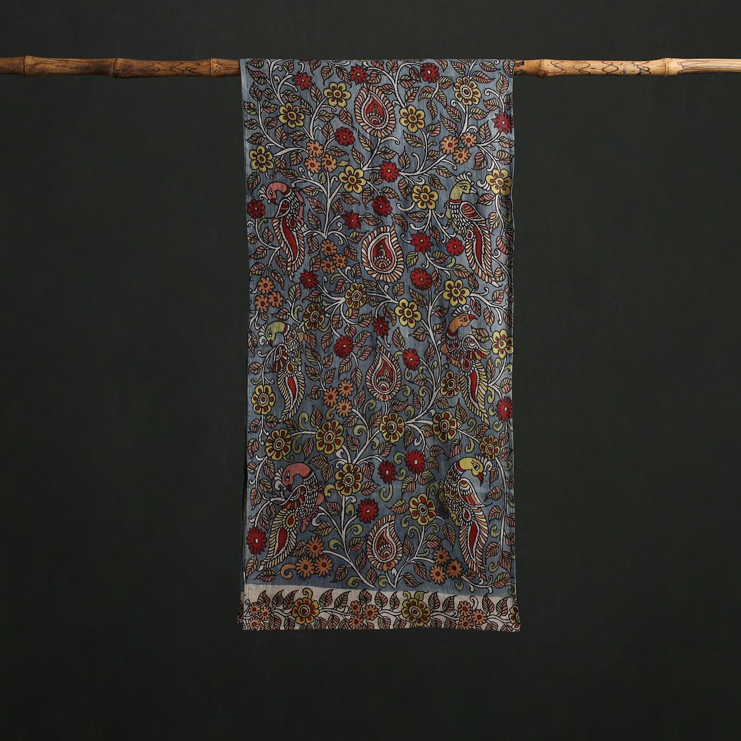 Kalamkari Handpainted Cotton Stole 34