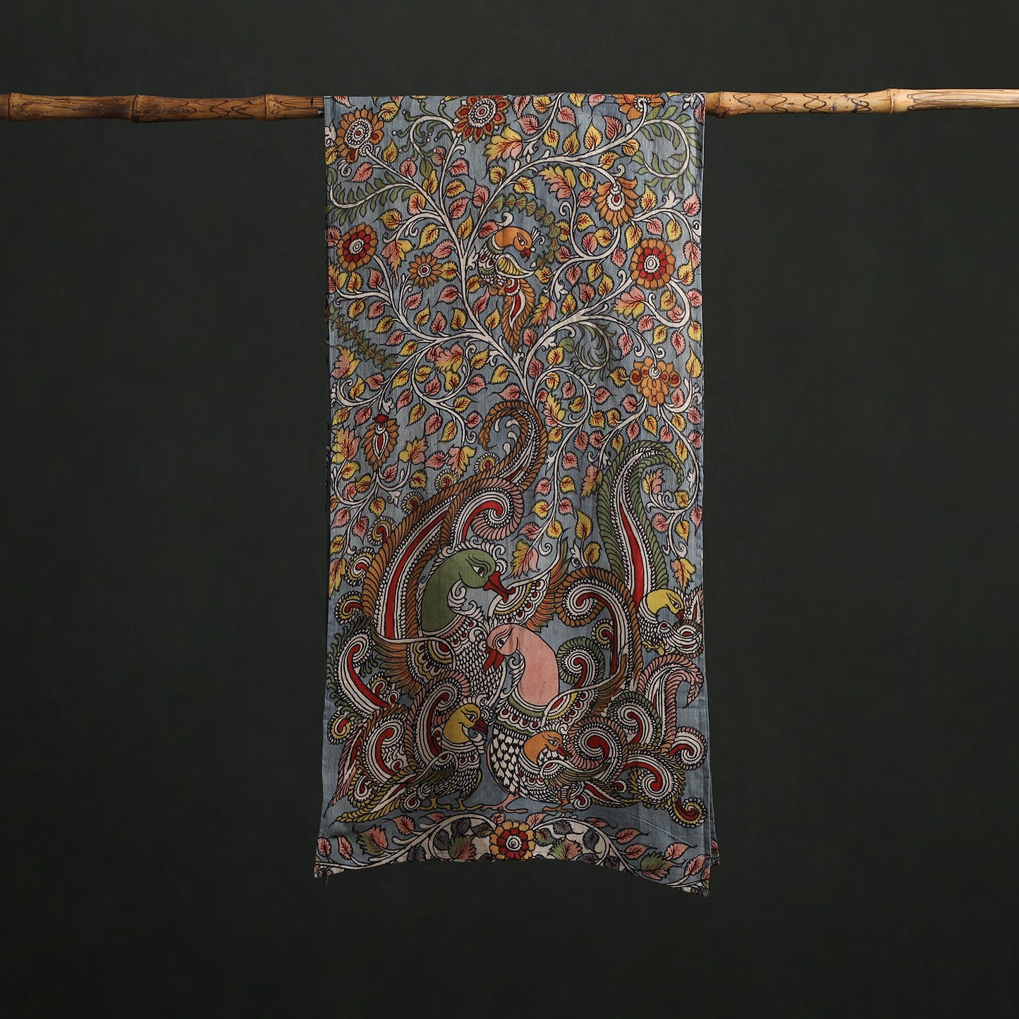 Kalamkari Handpainted Cotton Stole 35