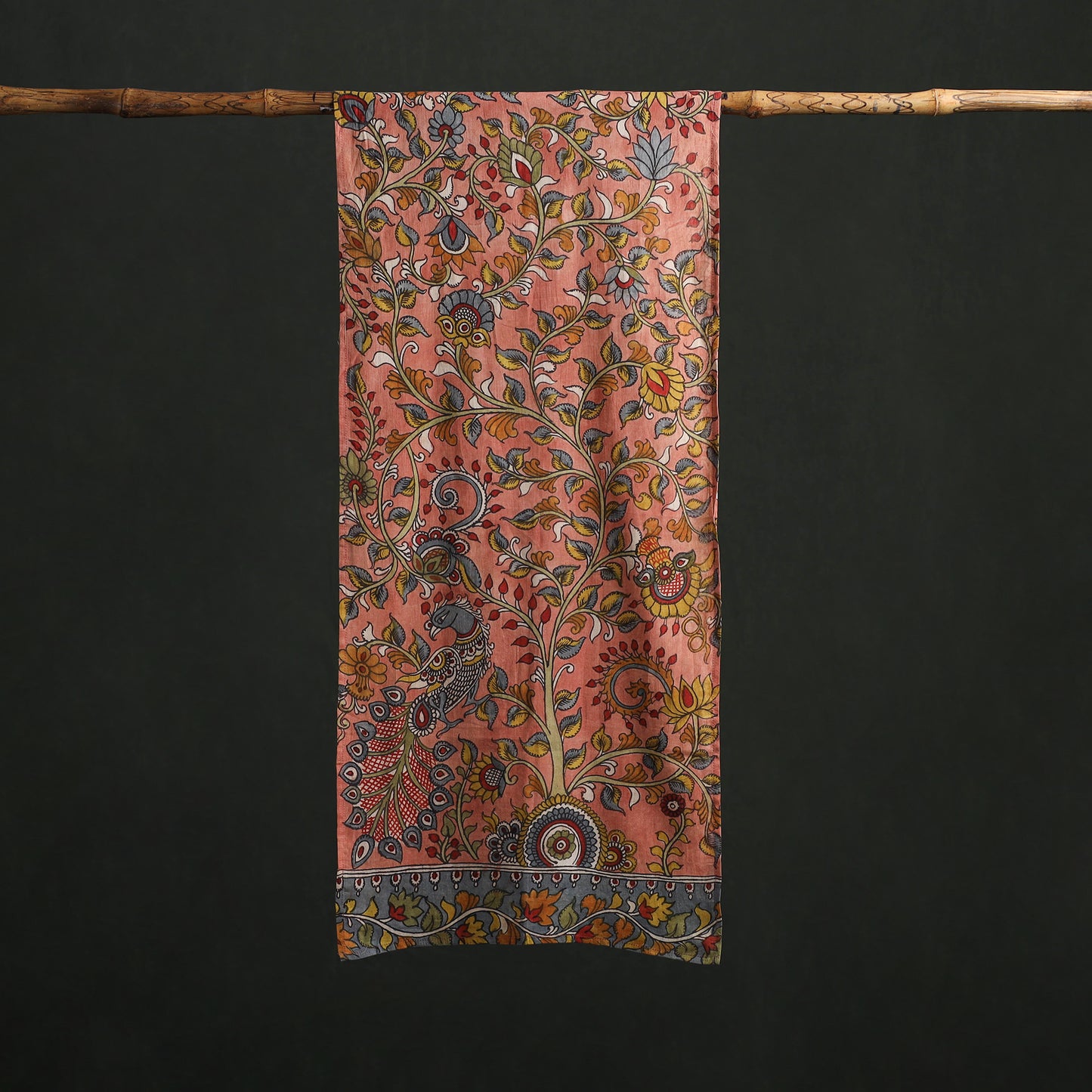 Kalamkari Handpainted Cotton Stole 36