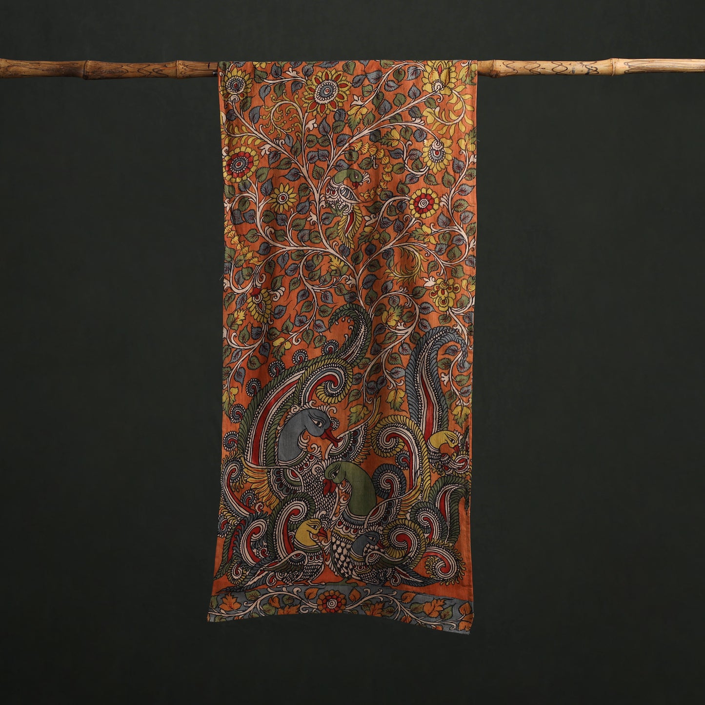 Kalamkari Handpainted Cotton Stole 41