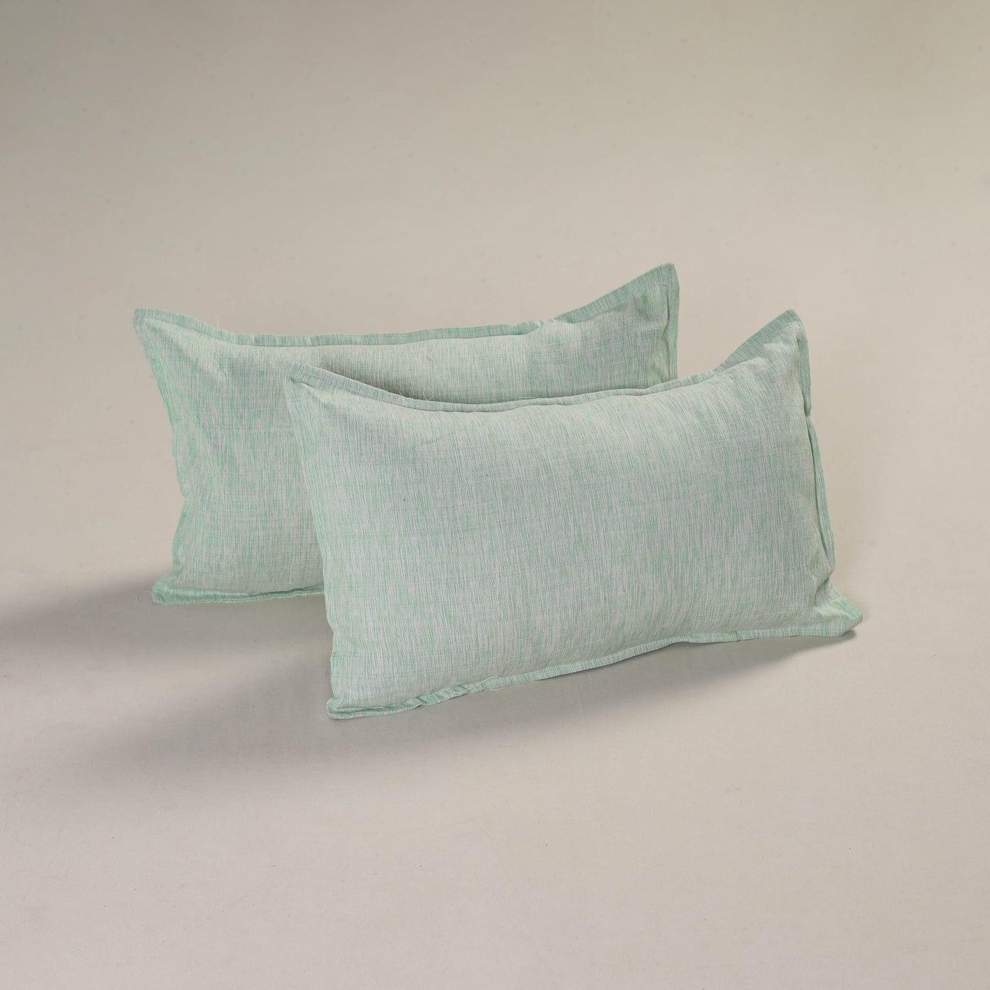Plain Handloom Cotton Pillow Cover (Set of 2) 01