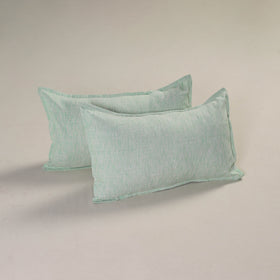 Plain Handloom Cotton Pillow Cover (Set of 2) 01