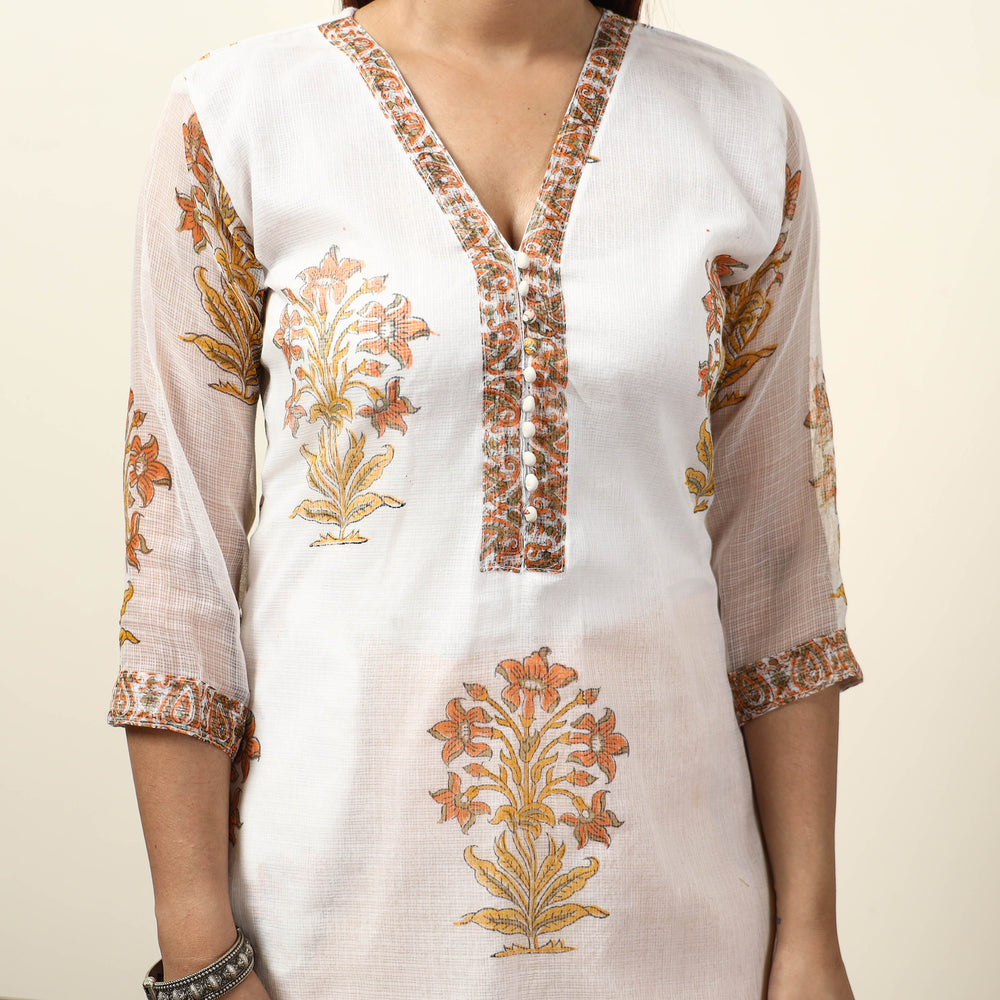 sanganeri kurta set 