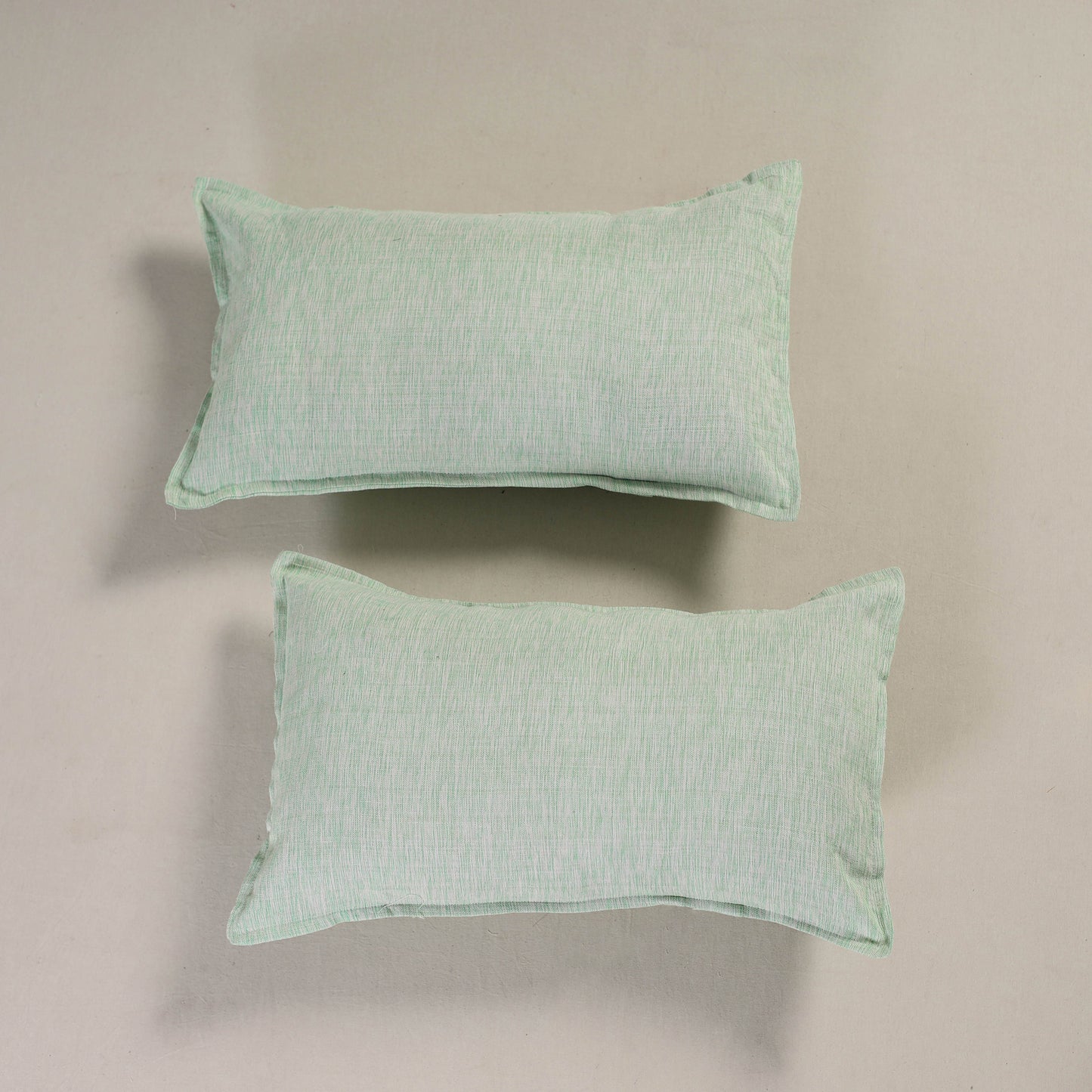 Plain Handloom Cotton Pillow Cover (Set of 2) 01