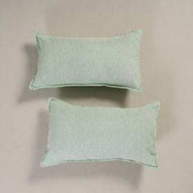 Plain Handloom Cotton Pillow Cover (Set of 2) 01