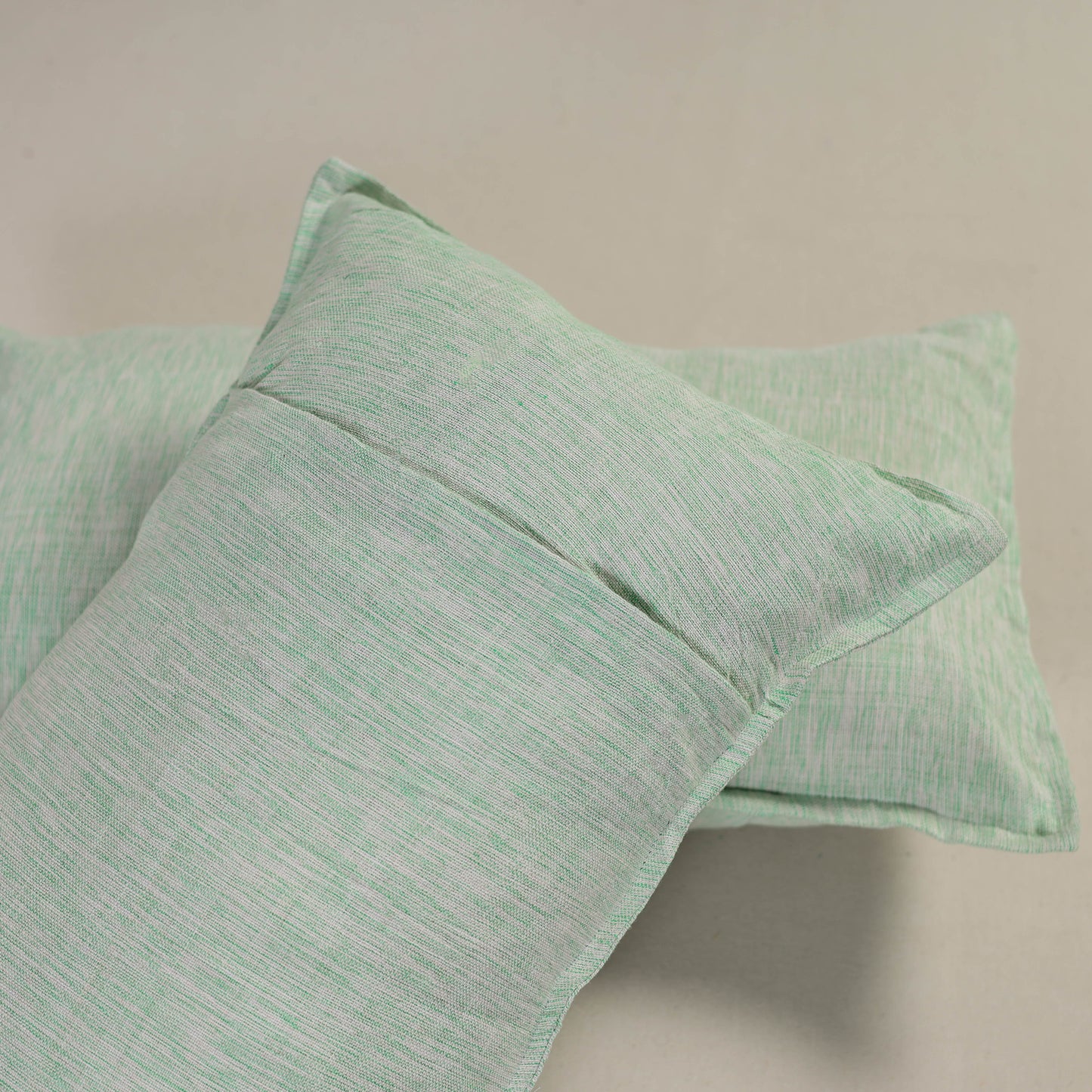 Plain Handloom Cotton Pillow Cover (Set of 2) 01