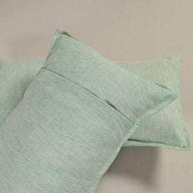 Plain Handloom Cotton Pillow Cover (Set of 2) 01