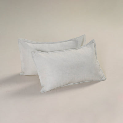Plain Handloom Cotton Pillow Cover (Set of 2) 02