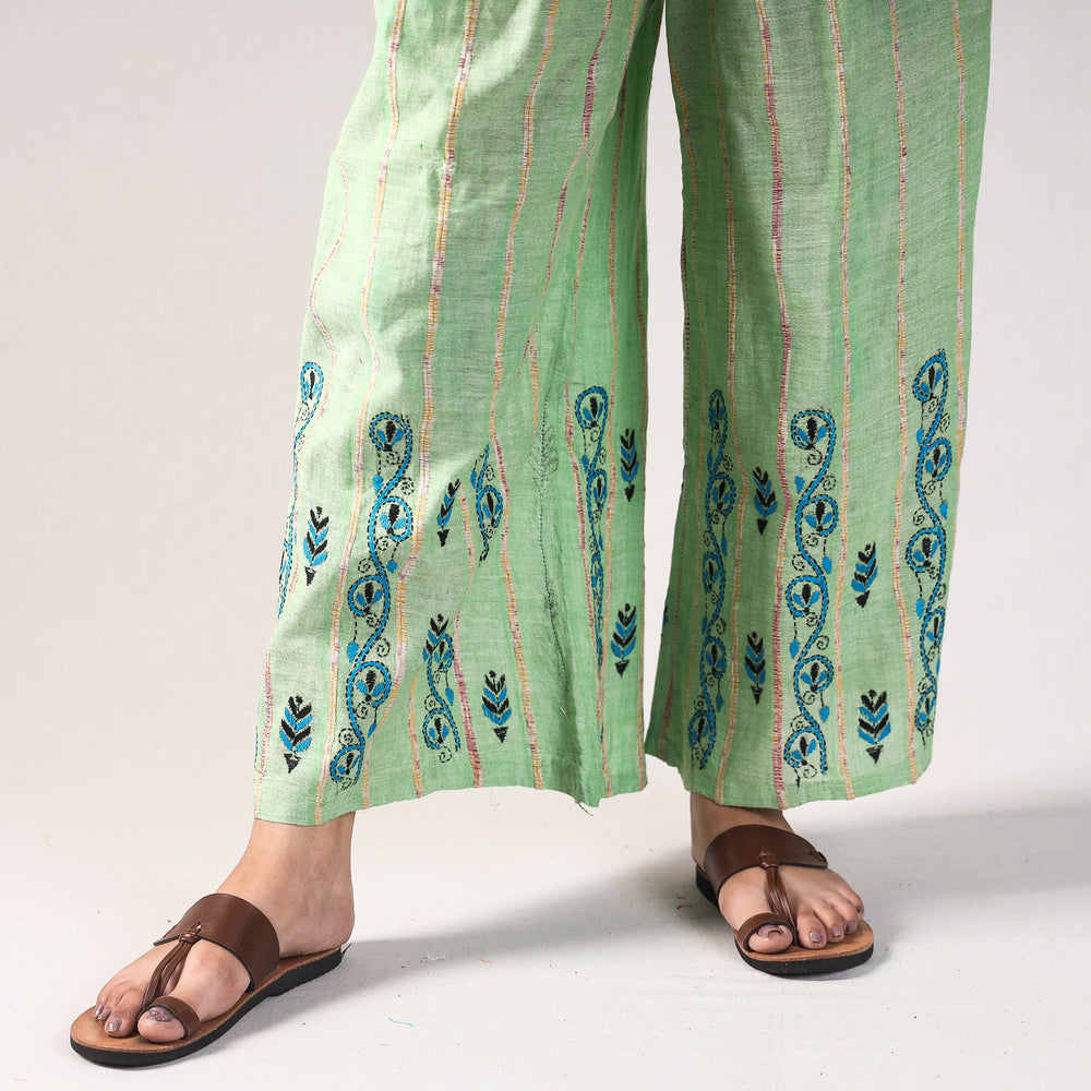 kantha embroidered palazzo