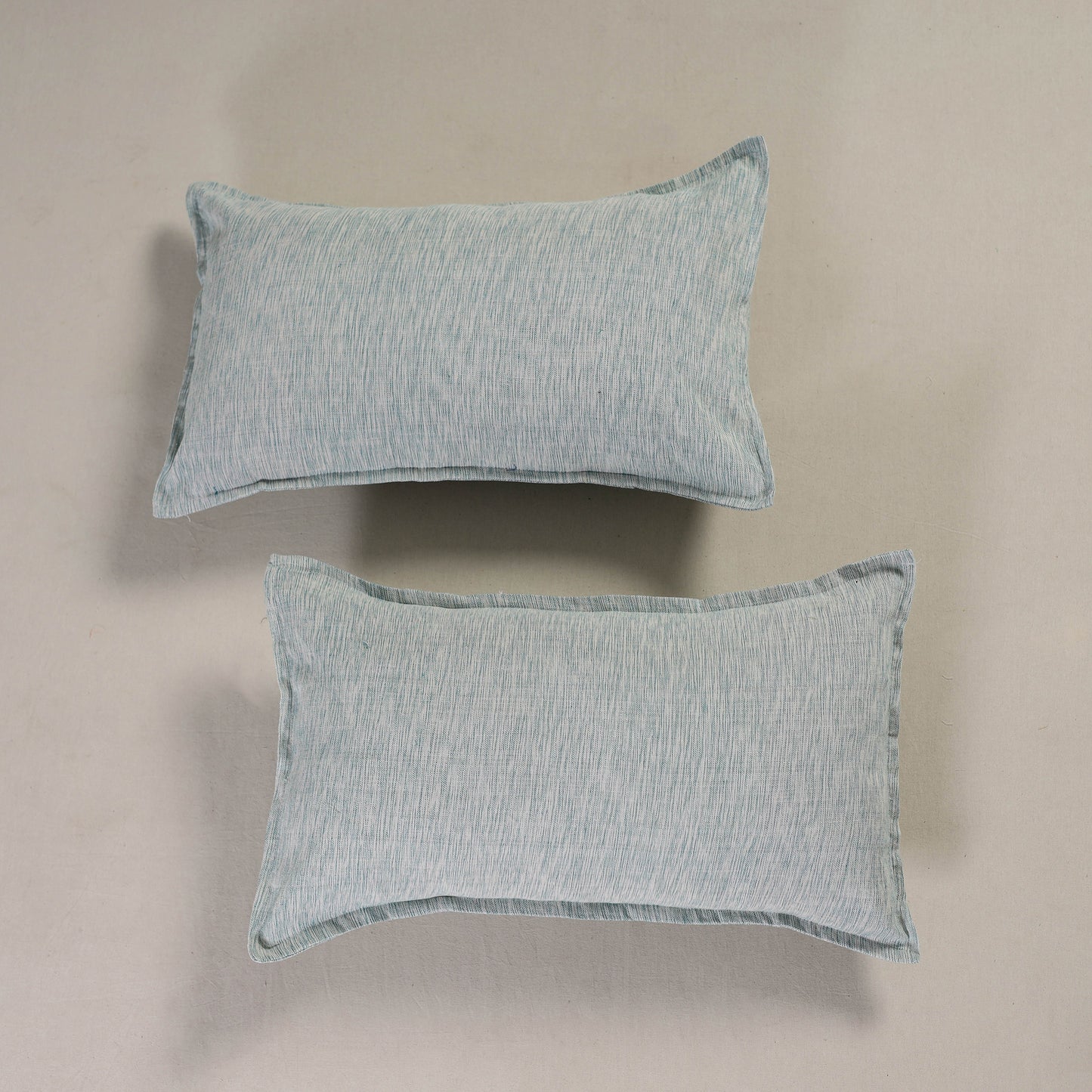 Plain Handloom Cotton Pillow Cover (Set of 2) 03