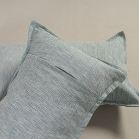 Plain Handloom Cotton Pillow Cover (Set of 2) 03
