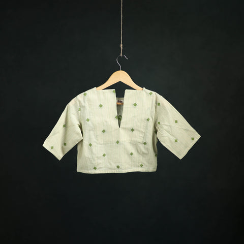 Jacquard Cotton Readymade Blouse 07